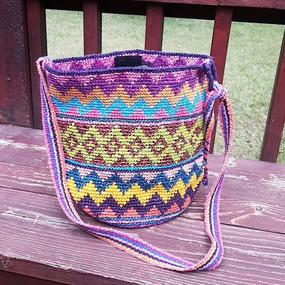 Handwoven in Guatemala Shoulder Bag - Veranda Wear - Bright, Colorful And Unique